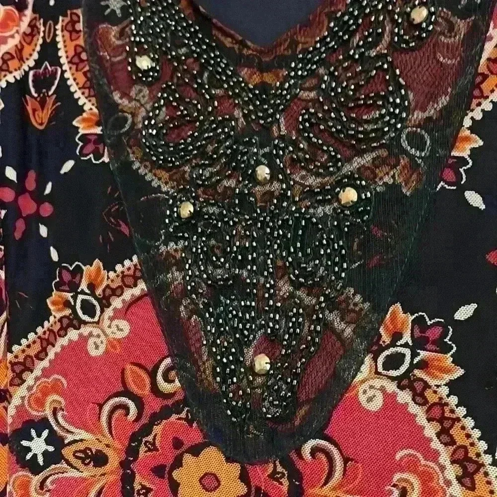 Allison Daley Women’s Size 12 Multi-colored  Slip Dress Comfy - Picture 2 of 6